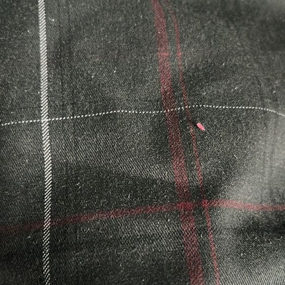 Bluenotes shorts classic flat front  grey plaid cargo knee length size 38 - Picture 4 of 11